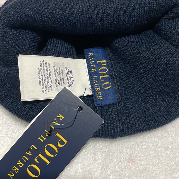 Polo by Ralph Lauren Polo Navy Country Beanie. - Picture 3 of 3